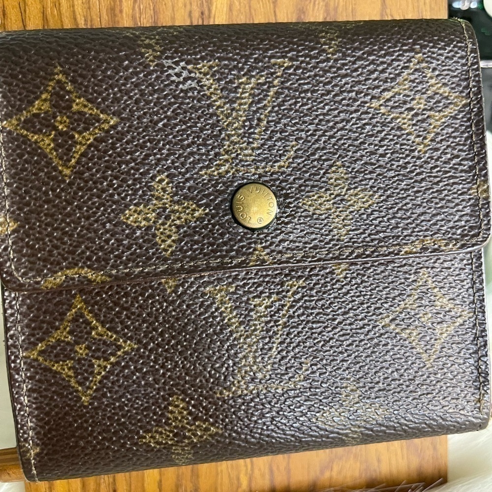Louis Vuitton Monogram Portefeuille Elise Trifold Wallet Vintage France Compact - Picture 5 of 14